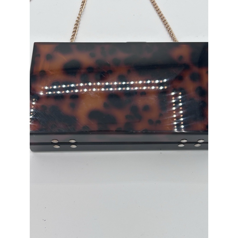 Acrylic Tortoises Forever 21 Case Clutch Leopard Handbag Ladies Crossbody Bag - Picture 2 of 9
